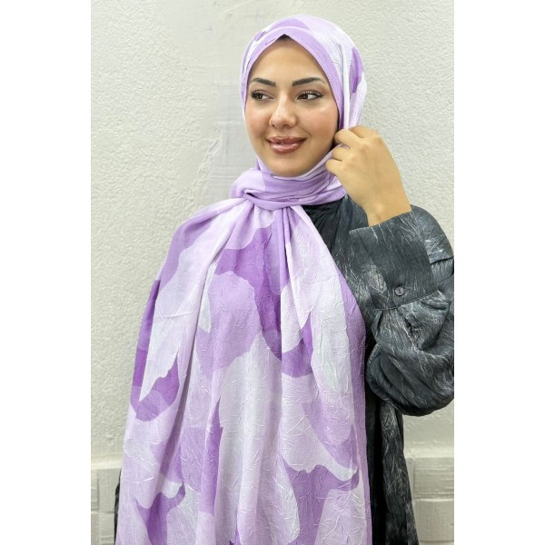 Desenli Bambu Şal 039L